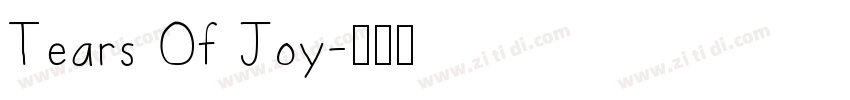 Tears Of Joy字体转换